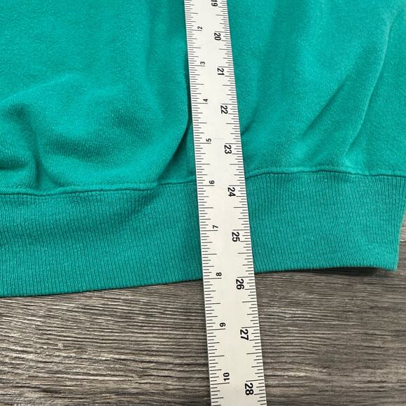 Vintage 1985 Hanes Blue Green Mens XL Nature Flying Birds Crewneck Pullover 80s - Picture 6 of 9